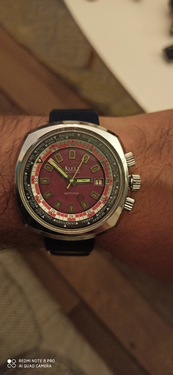 Montre De Plongée Mécanique Vintage Kiple - Skin Diver - Fonctionne - Occasion