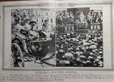 June 20, 1930 Illustrated News Poster Rumania's New King Carol Arrives