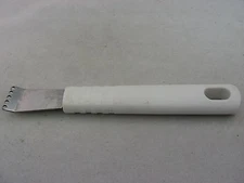  Kitchen Zester Vintage FOX RUN Hong Kong White ~ Stainless Steel Japan ~