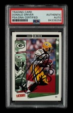Donald Driver Signed 2001 Upper Deck Victory #132 (PSA Encapsulated) - A