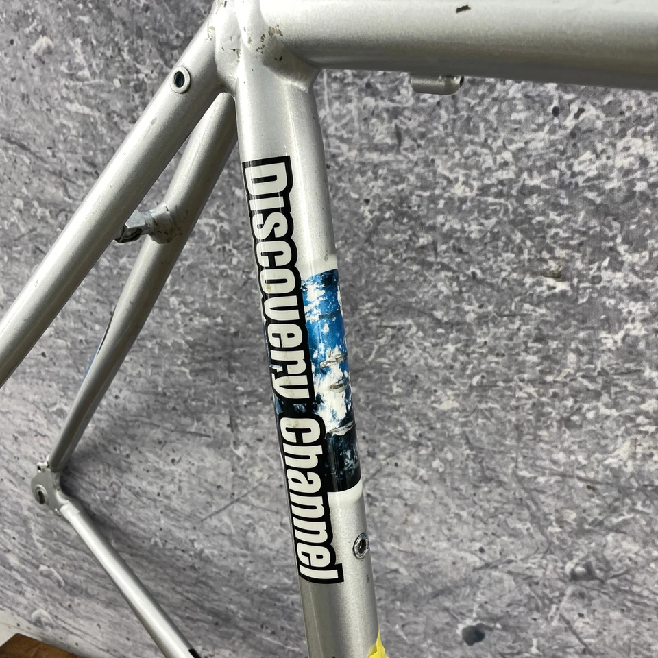 Trek Discovery Channel Frame Set 54 cm Carbon Fork 700c Blue Aero 130 Alpha Race - Image 2 of 4