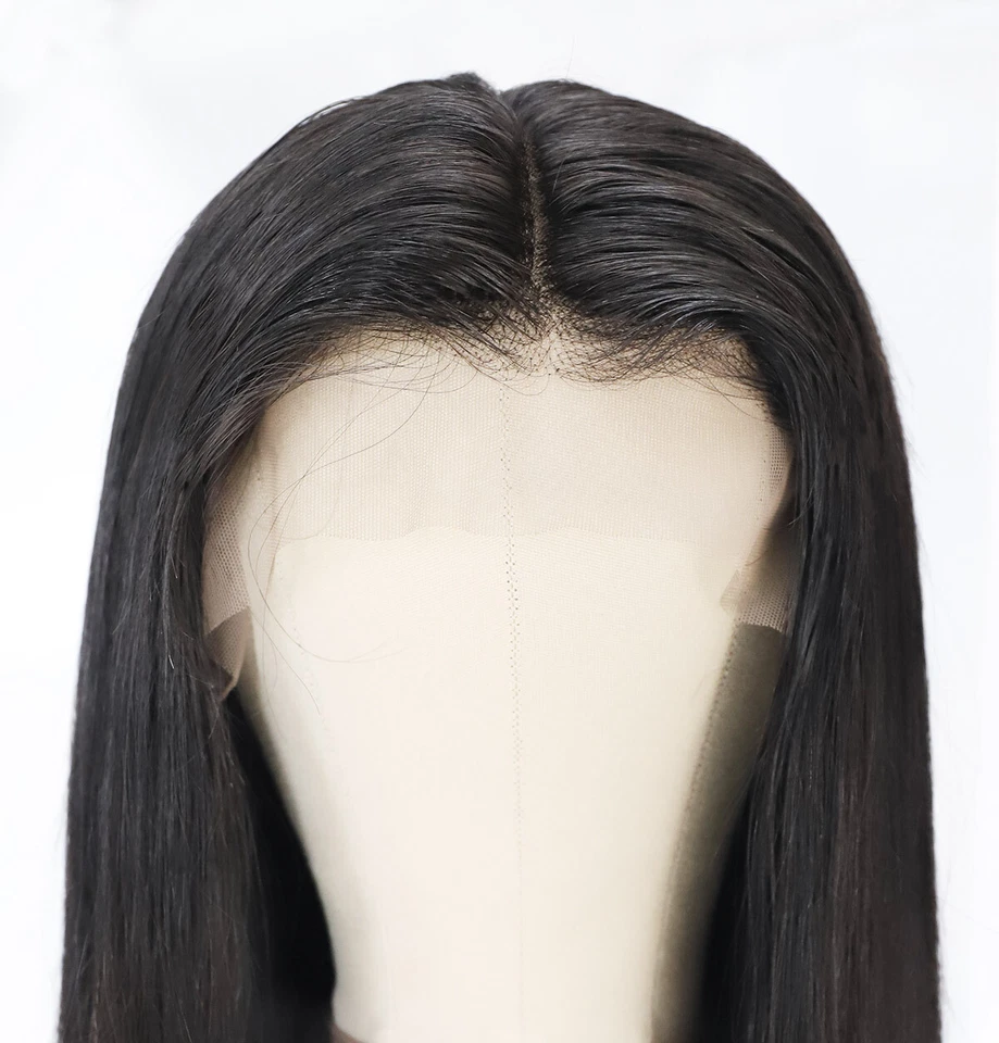 26" Silk Base Full Lace Wig Virign Brazilian Glueless Silk Top Human Hair Wigs - Image 4 of 4