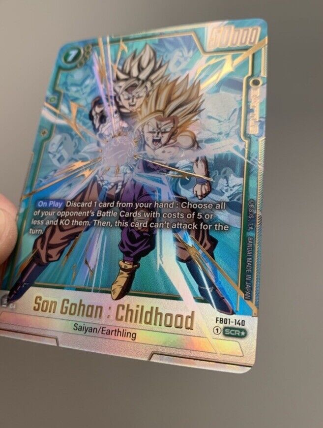 Dragon Ball Fusion World - Son Gohan: Childhood SCR Alt Art Secret Rare FB01-140