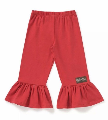 Matilda Jane Girls Cheerful Elf Big Ruffles Size 6 Pants Red Ruffle - Picture 2 of 4