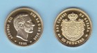 ALFONSO XII  25 PESETAS 1.885 #18-86 MS M Madrid Oro Proof SC Réplica 