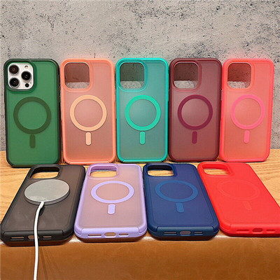 Für iPhone 16 Plus 15 14 13 12 Pro Max Stoßfest Magnet Klar Soft Cover Hülle
