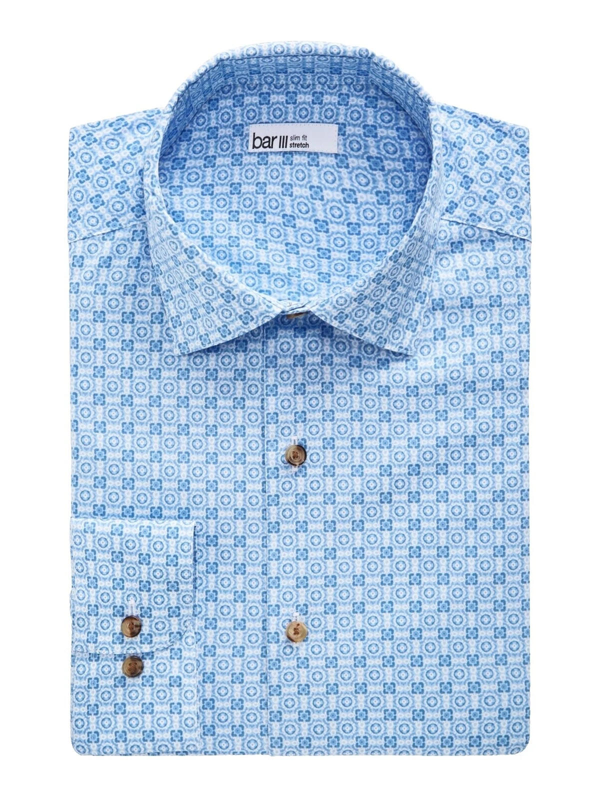 Bar III 100% Algodón Camisas de vestir para hombres