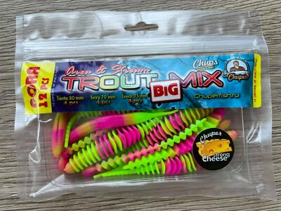 Chups Trout Mix Big Tiger Troutworm Tanta Silikon Gummiwurm Jara FTM Gummiköder
