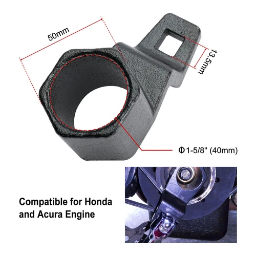 Polea de manivela equilibrador armónico soporte herramienta 50 mm para vehículos Honda Acura - Imagen 5 de 12