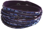 Wrap Bracelet Dark Blue Rhinestone Women's Bracelet Slaker Glitter Gift Bracelet