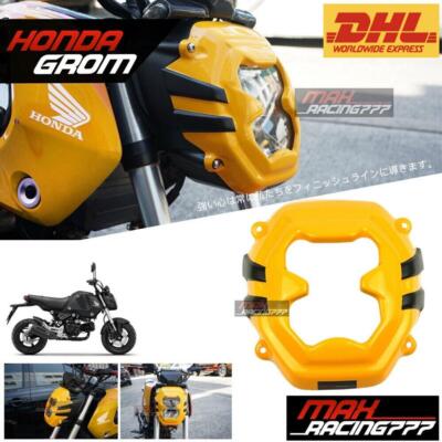 FÜR HONDA GROM MSX 2022 -2023 GELB FRONTABDECKUNG SCHEINWERFER SCHEIBENVERKLE...