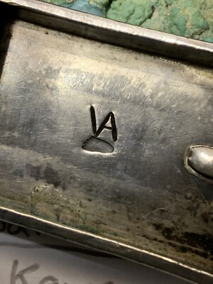 小物 kewa Vidal Aragon Belt buckle Vintage, Kewa “Vidal Aragon” Sterling Silver & Turquoise Belt