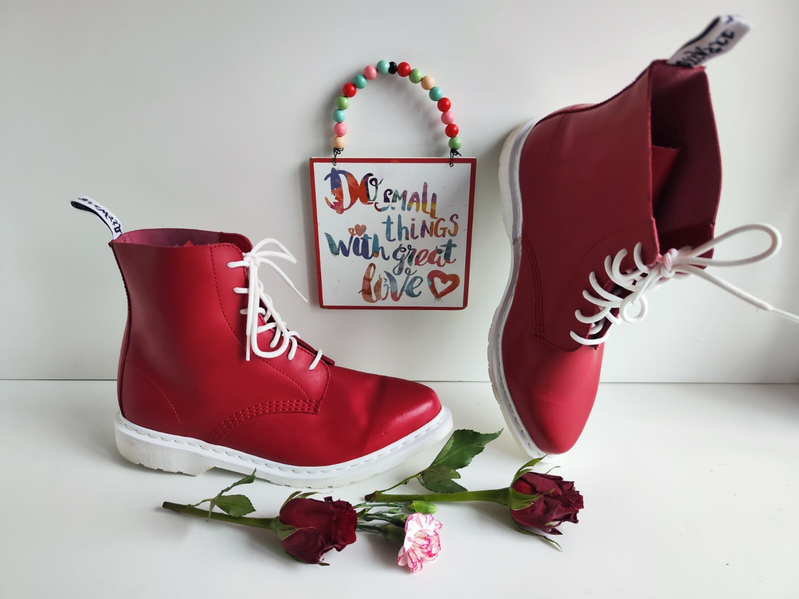 Dr Martens pascal Edith red pointed toe 1460 boot… - image 2