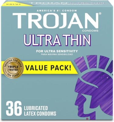 Trojan Ultra Thin Ultra Sensitivity Lubricated Condoms - Choose Amount |  eBay