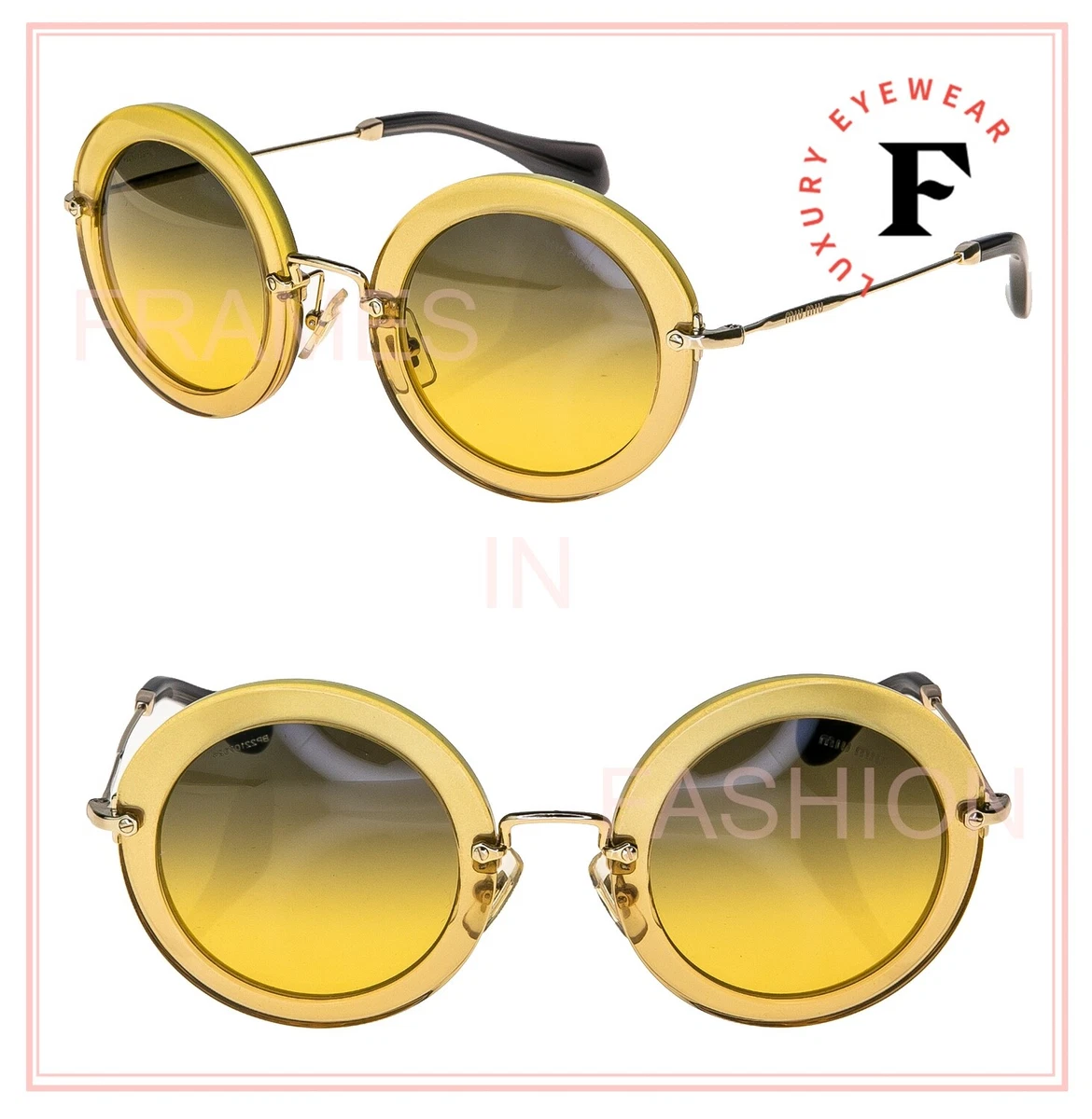 Miu miu noir eyewear with best sale glitter