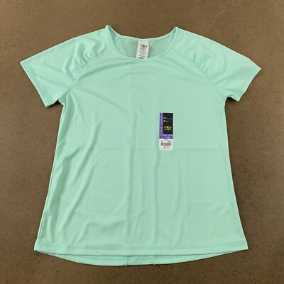 Athletic Works Girls Size XXL 18 Light Green Short Sleeve Active Tee NWT