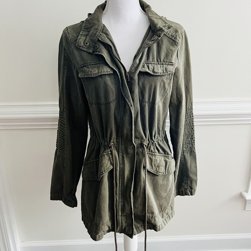 Womens A NEW DAY Hooded Utility Jacket 