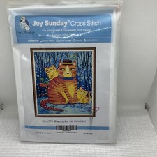Counted Cross Stitch Kit, Cats In Winter