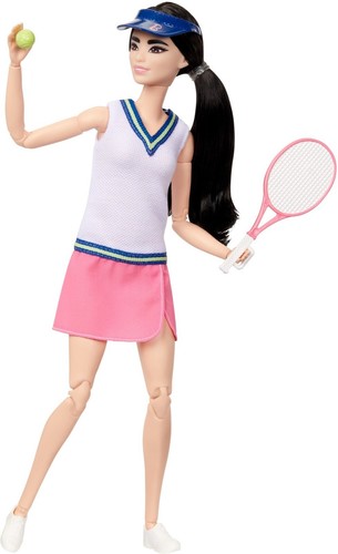 Barbie Puppe Karriere Tennis Player Mit Schläger Und Ball Spielen Toy Gift Ware - Bild 7 von 12