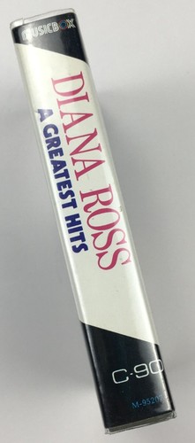 Diana Ross A Greatest Hits Audio Cassette Tape C-90 Music Box 1980s Lyric Insert - Picture 6 of 6