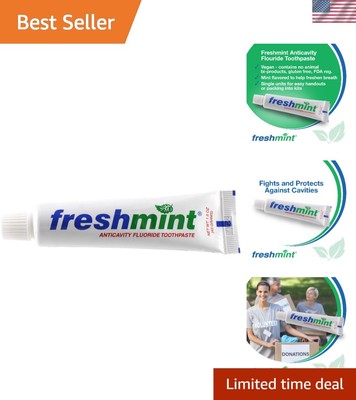 144 Tubes of 1.5 oz. Anticavity Fluoride Toothpaste, Tubes do not have indivi...