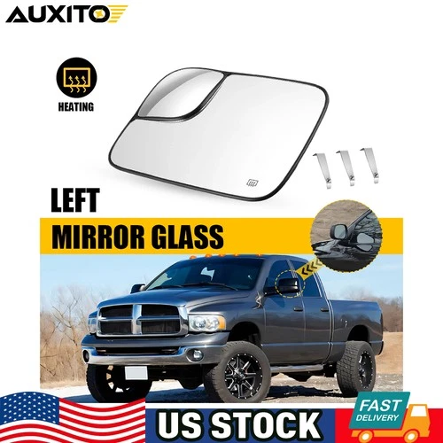 Driver Side Heated Mirror Glass For 2002-08 Dodge RAM 1500 03-09 2500 3500