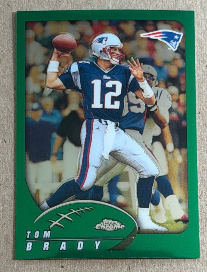 2002 Topps Chrome #100 Tom Brady Excellent $329.99