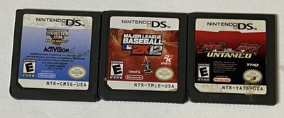 Nintendo DS Lot of 3 - MLB 2K12 & ATV- EKcx238