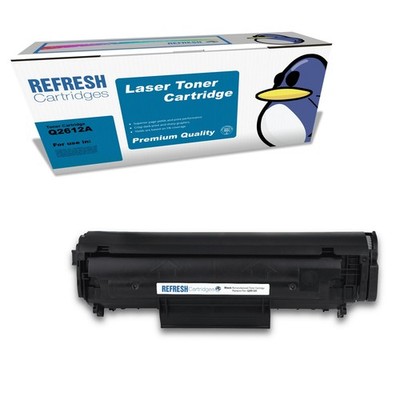 Refresh Patronen Ersatz schwarz Q2612A/12A Toner kompatibel mit HP Drucker