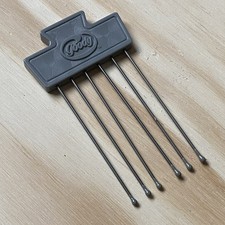 Goody Vintage Hair Lift Pick 1980s 3.5” Gray Metal Comb #5128 Comfort Tip