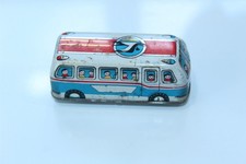 Vintage Tin Toy Bus 2-1/2' Long Made in Japan