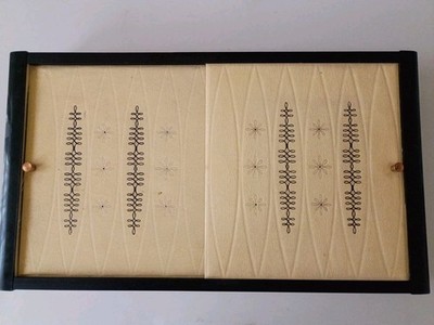 Vintage Fashioned by Farrington B/W Jewelry Box Slide Open from 1950s/1960s 