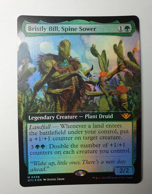 MTG - Bristly Bill, Spine Sower - Outlaws of Thunder #309 - Extended Foil N/M