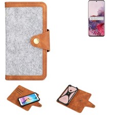 Image of Felt Case for Samsung Galaxy S20 5G SD865 Cover light grey