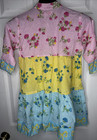 Mary Marshmallow Cotton Floral Tiered Dress Sz 10 NWT Roll Tab Sleeve Pink Blue — photo 7