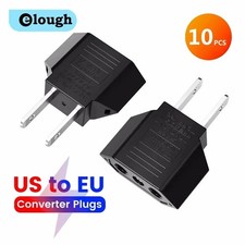 US to EU Plug Adapter Travel Power Converter European Socket 1-10PCS