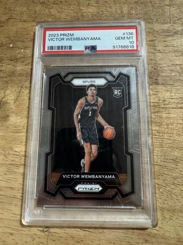 Victor Wembanyama 2023-24 Panini Prizm - #136 Rookie (RC) PSA 10 👽