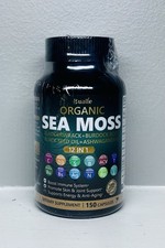 Sea Moss Capsules 150ct Organic Irish Moss Black Seed Oil Ashwagandha-NEW SEALED
