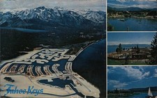 Tahoe Valley, California CA Keys 1966 Chrome Original Vintage Postcard