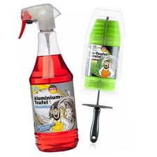 Tuga Chemie Felgenreiniger Set - Teufel Reiniger Rot + Tuga Chemie Felgenbürste