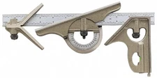 General Tools MG-S278-4R Combination Square Set, Square/Center/Protractor Heads