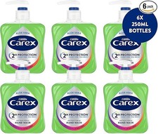Carex Complete Original Antibacterial Hand Wash Aloe Vera 250ml x 6 Pump Liquid 4.93 per litre