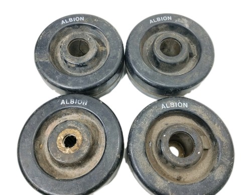 Albion Industrial Caster Wheels Set of 4 Grease Fittings On 4.75” Wheels - 第 9/14 張圖片