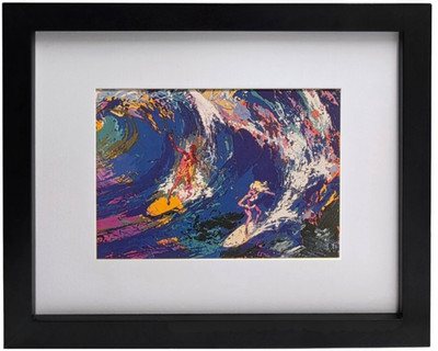 LEROY NEIMAN Surfers Vintage 1983 Surfing Framed Sports Print