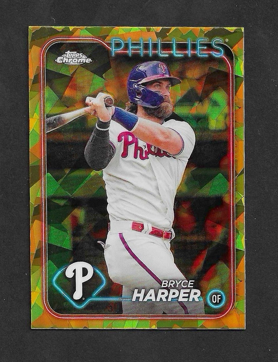 BRYCE HARPER 2024 Topps Chrome Sapphire #200 GOLD REFRACTOR /50 Phillies