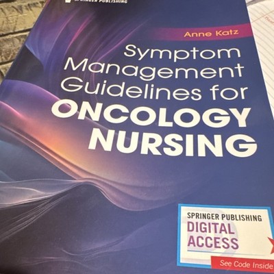 Symptom Management Guidelines Oncology Nursing Anne Katz Springer Paperback Dig 