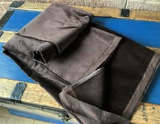 Vintage chocolate brown velvet DRALON upholstery heavyweight 140x160 cm