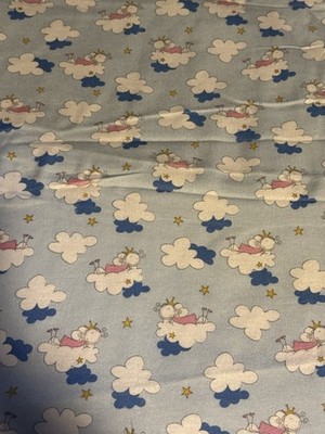 flannel fabric- By The Yard  - Girl On Clouds