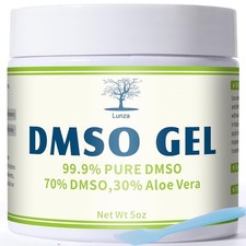 DMSO Gel with Aloe Vera, 99.9 Pure DMSO, Low Odor, Non-Greasy, 4 oz