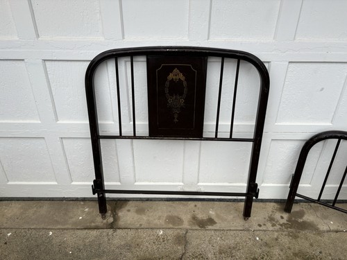 Vintage Metal Brown Headboard & Footboard 38” TWIN (no Bed Rails)
